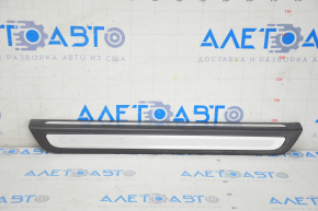 Door sill outer front right Audi Q5 8R 09-17 black with chrome, broken guide