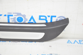 Door sill outer rear left Audi Q5 8R 09-17 black with chrome, broken guides, scratch