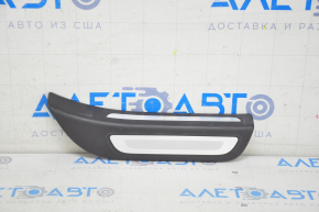 Door sill trim outer rear right Audi Q5 8R 09-17 black with chrome, broken guides, crack