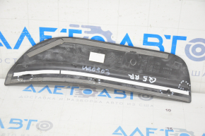 Door sill trim outer rear right Audi Q5 8R 09-17 black with chrome, broken guides, crack