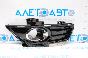 Front bumper grille left Ford Fusion mk5 13-16 under fog lights gloss