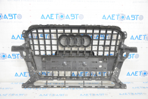 Radiator grill Audi Q5 8R 13-17 rest, for parking sensors, gloss, chrome, sand, crack, peeling paint
