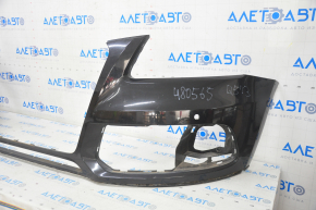 Bare front bumper Audi Q5 8R 13-17 rest, black, for parking sensors
