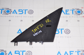 Mirror cover triangle outer front right Tesla Model Y 20- black gloss, broken fasteners