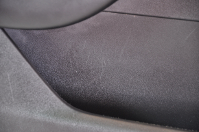 Door trim card rear left Tesla Model Y 20 - black leather, type 1, with backlight, matte trim, with speaker, with suede insert, with window lift control, with door opening button, tears, za