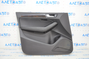 Door trim card front left Audi Q5 8R 09-17 black, break crepe, scratches