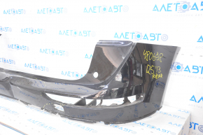 Bare rear bumper Audi Q5 8R 09-17 black, broken, cracks, broken fasteners