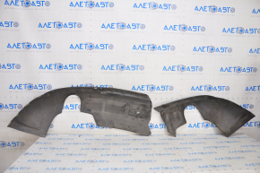 Rear bumper lip for 2 pipes Audi Q5 8R 13-17 for parking sensors, without towbar, black, broken, tears, broken fasteners