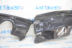 Rear bumper lip for 2 pipes Audi Q5 8R 13-17 for parking sensors, without towbar, black, broken, tears, broken fasteners