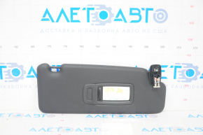 Right visor BMW X1 F48 16-22 black, without hook