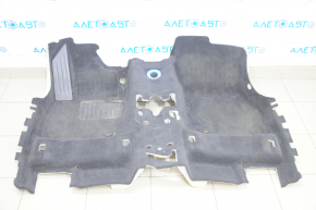 Floor covering front part BMW X1 F48 16-22 black, needs cleaning, tear