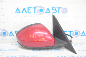 Side mirror right Jaguar F-Pace X761 17-16 pins, turn signal, auto-dimming, heating, backlight, BSM, red