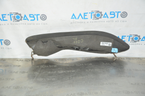 Rear seat side trim left Chrysler 200 15-17 black cloth, rusty fasteners, scuffs, dent