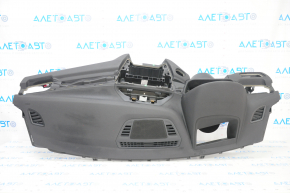 Torpedo front panel with AIRBAG BMW X1 F48 16-22 black for projection