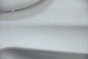 Door trim card rear left BMW X1 F48 16-22 leather beige with dark gray oyster/gray, backlight, wood insert, leather armrest, scratches