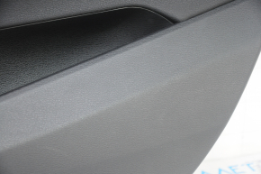 Door trim card rear right BMW X1 F48 16-22 leather beige with dark gray oyster/gray, backlight, wood insert, leather armrest, scratches