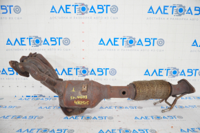 Exhaust manifold with catalytic converter Ford Focus mk3 11-18 2.0 mesh torn