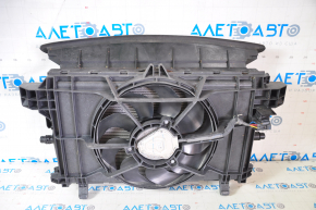 Diffuser radiator shroud assembly Tesla Model Y 20- with radiator and louvers