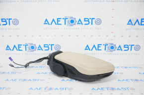 Armrest assembly BMW X1 F48 16-19 leather beige Oyster for phone, without wireless charging