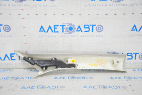Front pillar trim upper left Jaguar F-Pace X761 17- gray, for dry cleaning