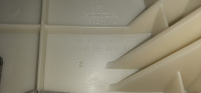 Rear seat side trim left Honda Accord 13-17 gray cloth, dry cleanable