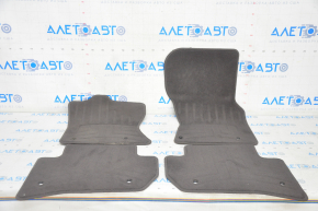 Set of floor mats for Jaguar F-Pace X761 17-20 cloth brown