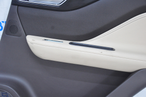 Door trim card rear right Jaguar F-Pace X761 17-20 leather, black-beige, meridian, tears, scratches