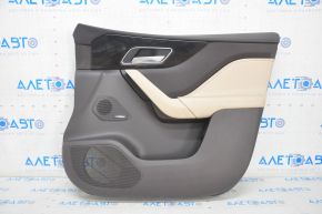 Door trim card front right Jaguar F-Pace X761 17-20 leather, black-beige, meridian, scratch on leather