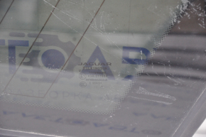 Window blind glass rear right Jaguar F-Pace X761 17- tinted, black gloss, heated