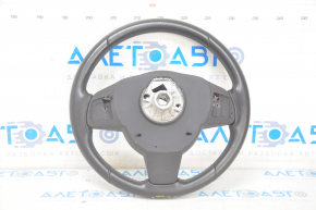 Naked steering wheel Jaguar F-Pace X761 17-21 leather black, heated, scratches