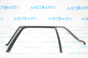 Upper rear left door molding BMW X1 F48 16-22 chrome with glass seal