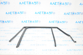 Upper rear right door molding BMW X1 F48 16-22 chrome with glass seal