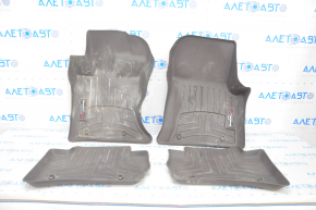 Set of floor mats for Jaguar F-Pace X761 17- rubber black, not for cleaning