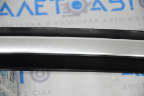 Upper door molding front right BMW X1 F48 16-22 chrome with glass seal, scratches