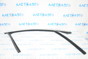 Upper door molding front right BMW X1 F48 16-22 chrome with glass seal, scratches