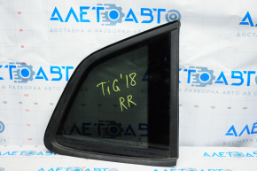 Window blind glass rear right VW Tiguan 18-24 matte, black tint, cut seal