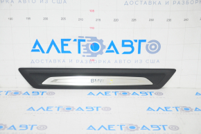 Door sill outer front left BMW X1 F48 16-22 black with chrome molding X-line, Sport-line, butt