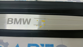 Door sill outer front left BMW X1 F48 16-22 black with chrome molding X-line, Sport-line, butt