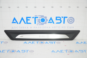 Door sill outer front right BMW X1 F48 16-22 black with chrome molding X-line, Sport-line