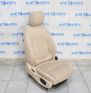 Passenger seat Jaguar F-Pace X761 17-20 with airbag, electric, heated, ventilated, perforated, beige leather