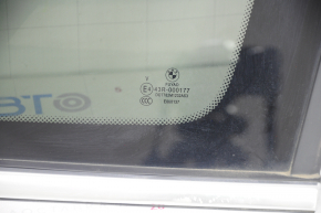 Window blind glass rear right BMW X1 F48 16-22 chrome, broken guides