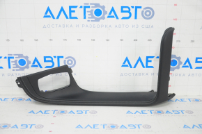 Center console trim for joystick BMW X1 F48 16-22 black leather