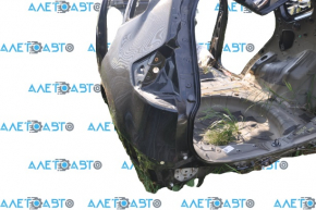 Quarter wing rear left Nissan Rogue 14-20 black, dented, on the body