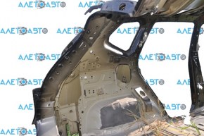 Quarter wing rear left Nissan Rogue 14-20 black, dented, on the body