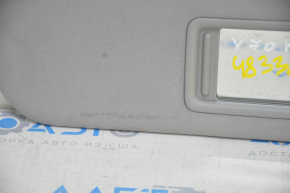 Right visor Toyota Camry v70 18-24 gray, without hook, for cleaning