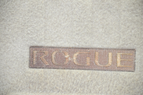 Rear trunk mat Nissan Rogue 14-20 beige for 3 rows, torn, for dry cleaning