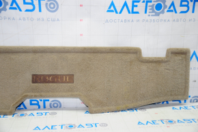 Rear trunk mat Nissan Rogue 14-20 beige for 3 rows, torn, for dry cleaning