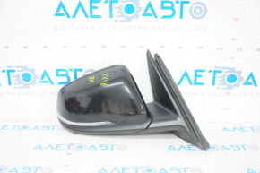 Side mirror right BMW X1 F48 16-22 black, 5 pins, turn signal, heated