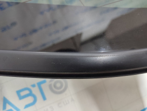 Window blind glass rear left Toyota Highlander 20- tinted, scratch on edge, scratch on chrome, contacts torn off