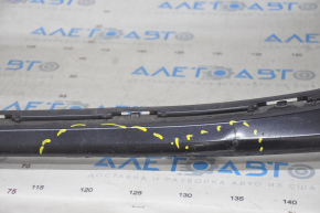 Front bumper bare Toyota Camry v70 18-20 LE\XLE without parking sensor, black, pressed
